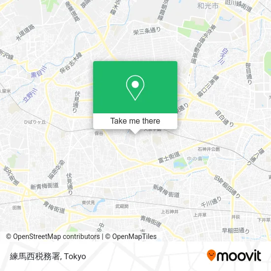練馬西税務署 map
