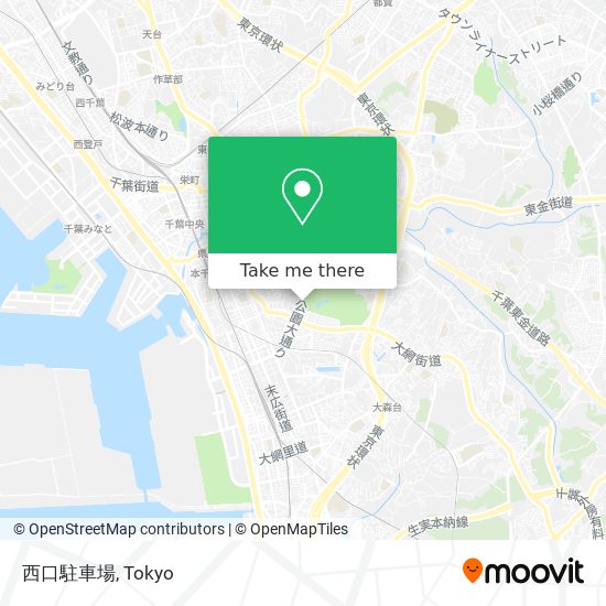 西口駐車場 map