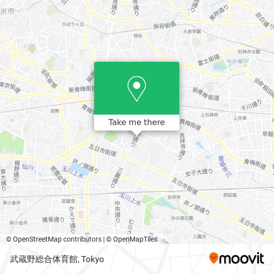武蔵野総合体育館 map