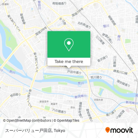 スーパーバリュー戸田店 map