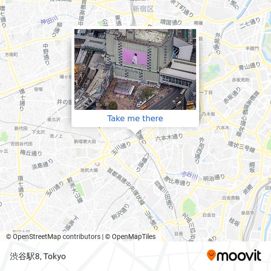 渋谷駅8 map