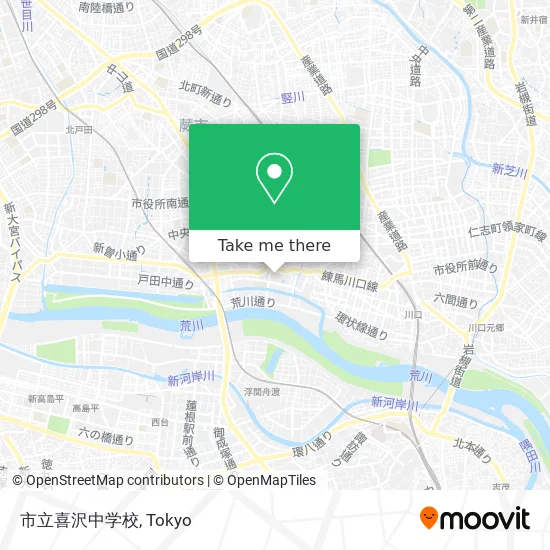 市立喜沢中学校 map