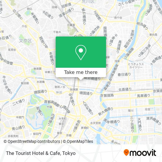 The Tourist Hotel & Cafe map