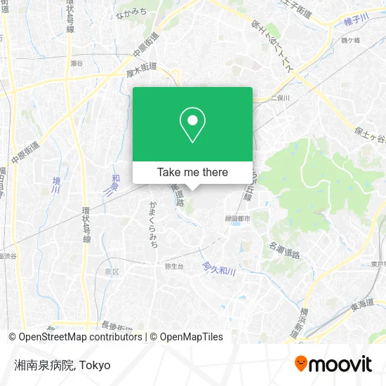 湘南泉病院 map