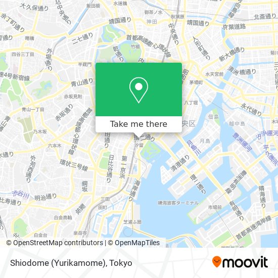 Shiodome (Yurikamome) map