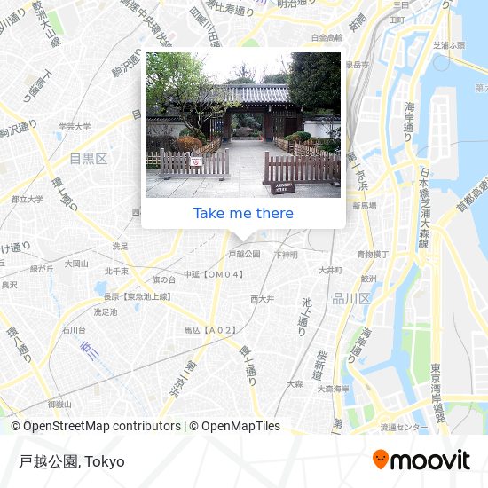 戸越公園 map