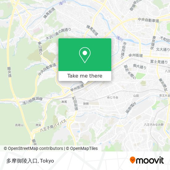 多摩御陵入口 map