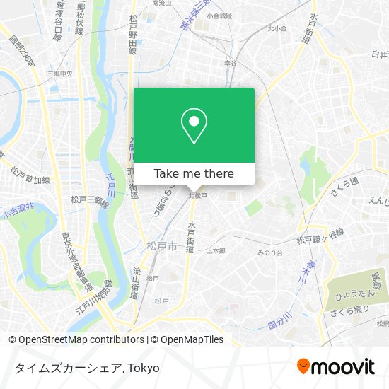 タイムズカーシェア map