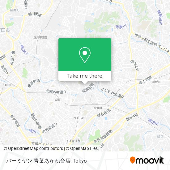 バーミヤン 青葉あかね台店 map