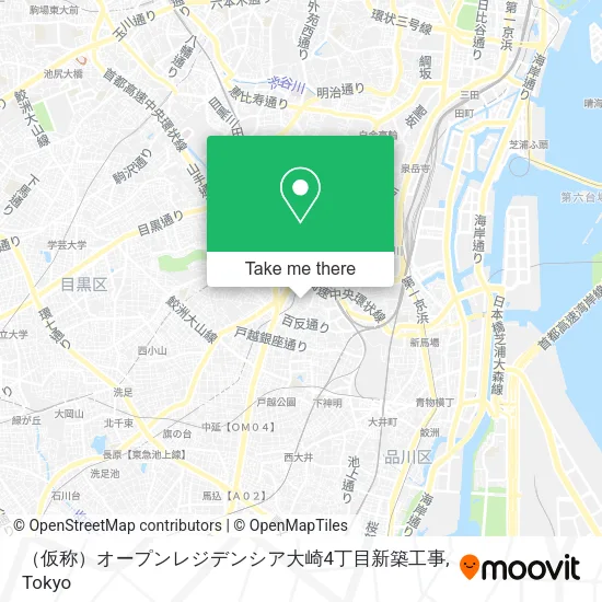 （仮称）オープンレジデンシア大崎4丁目新築工事 map