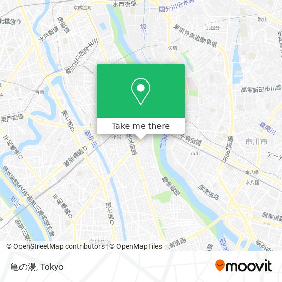 亀の湯 map