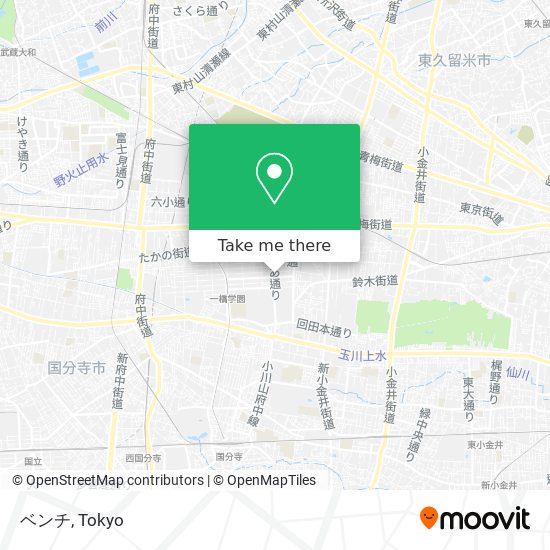 ベンチ map