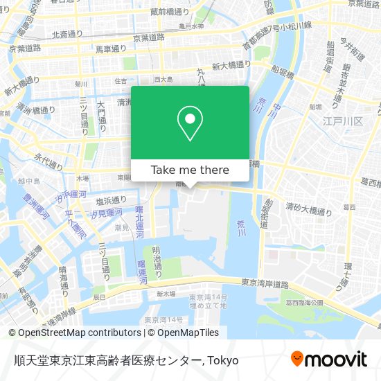 順天堂東京江東高齢者医療センター map