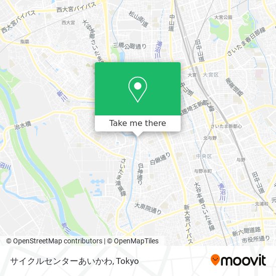 サイクルセンターあいかわ map