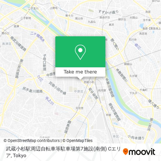 武蔵小杉駅周辺自転車等駐車場第7施設(南側) Cエリア map