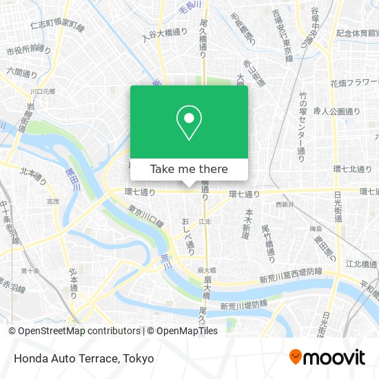 Honda Auto Terrace map