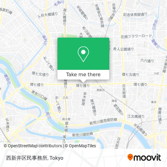 西新井区民事務所 map