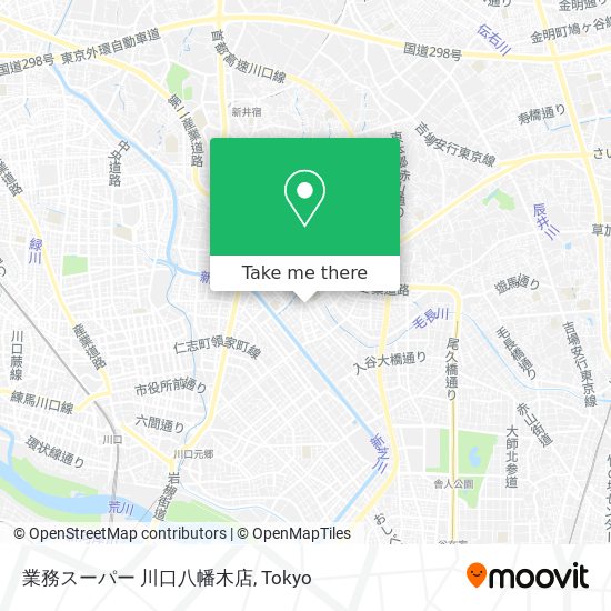 業務スーパー 川口八幡木店 map