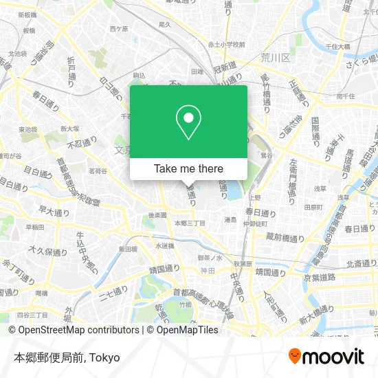 Hongo Post Office Front map