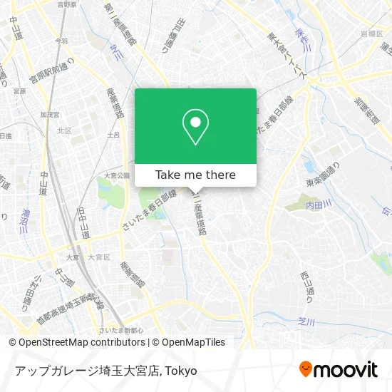 Up Garage Saitama Omiya Store map