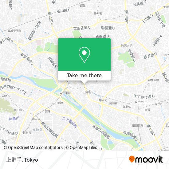 上野手 map