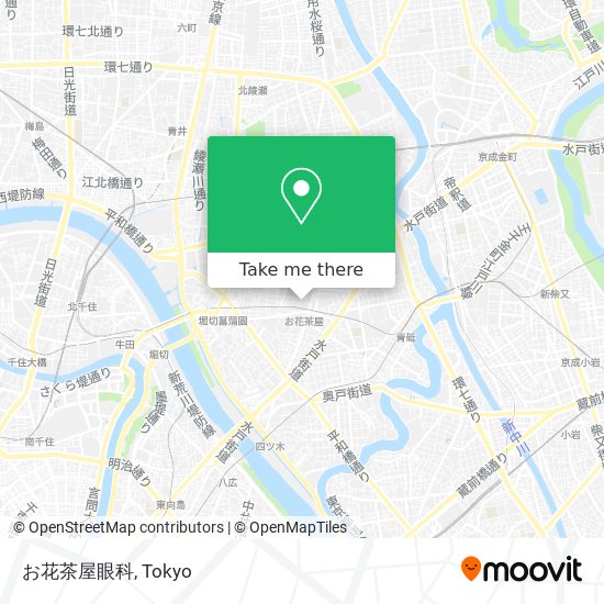 お花茶屋眼科 map