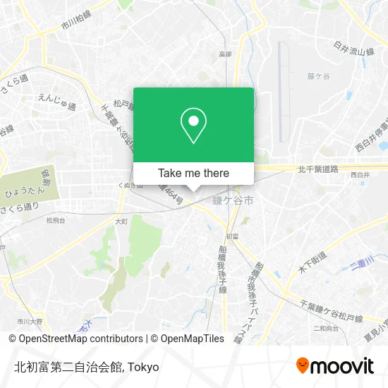 北初富第二自治会館 map