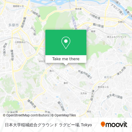 日本大学稲城総合グラウンド ラグビー場 map