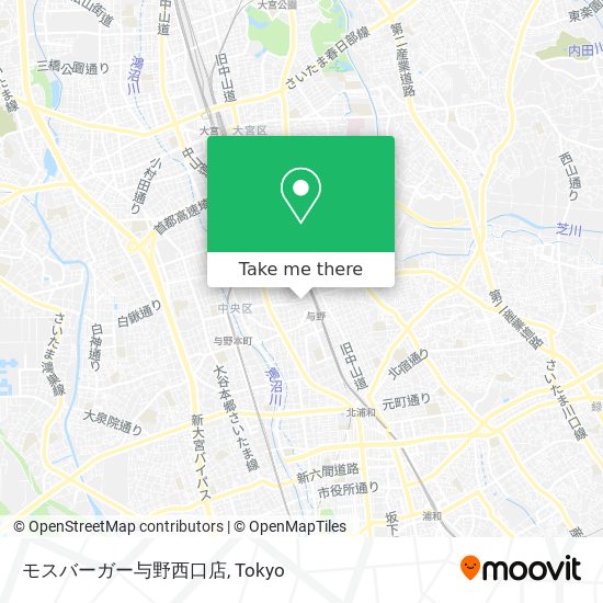 モスバーガー与野西口店 map