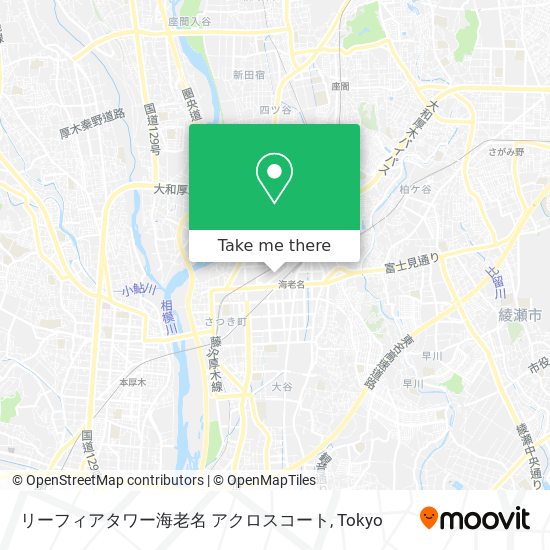 リーフィアタワー海老名 アクロスコート map