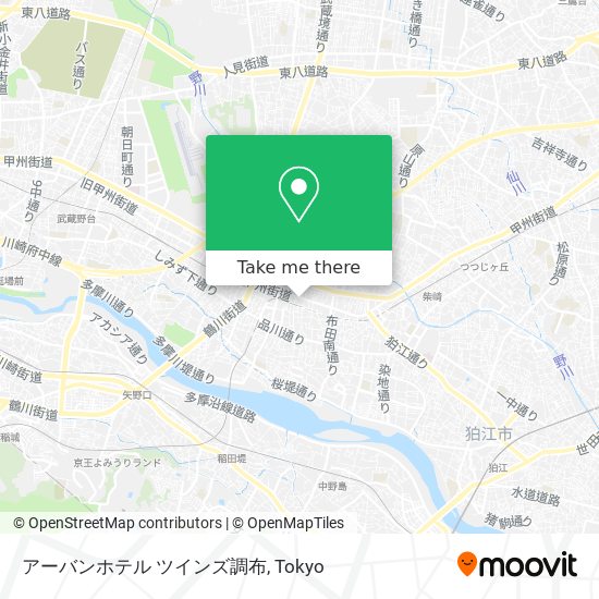 アーバンホテル ツインズ調布 map