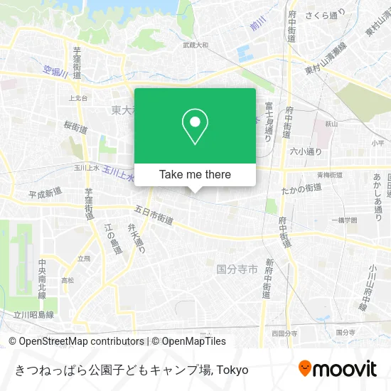 きつねっぱら公園子どもキャンプ場 map