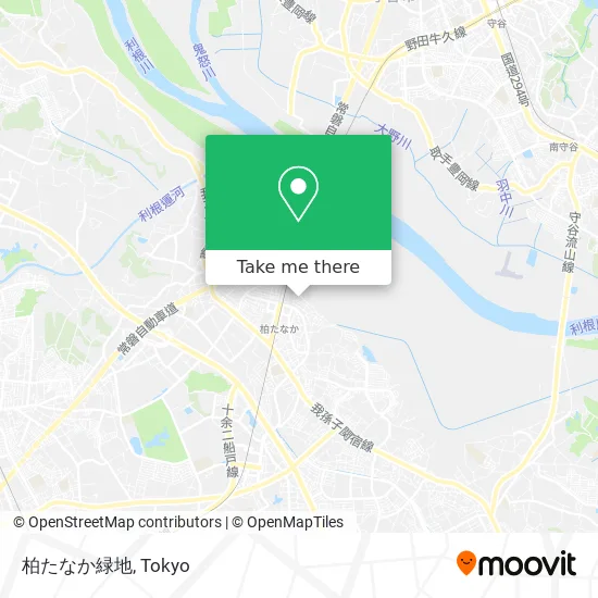 柏たなか緑地 map