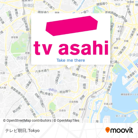 テレビ朝日 map