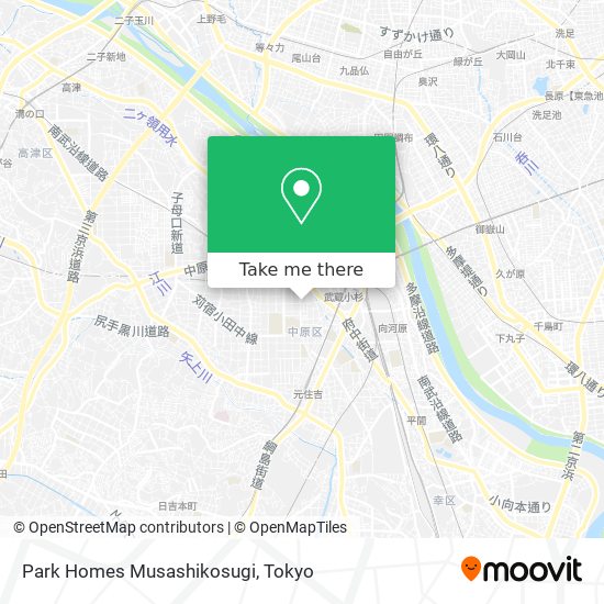 Park Homes Musashikosugi map