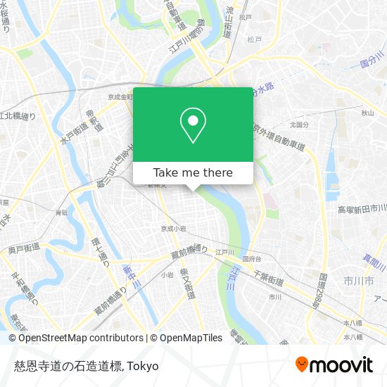 慈恩寺道の石造道標 map