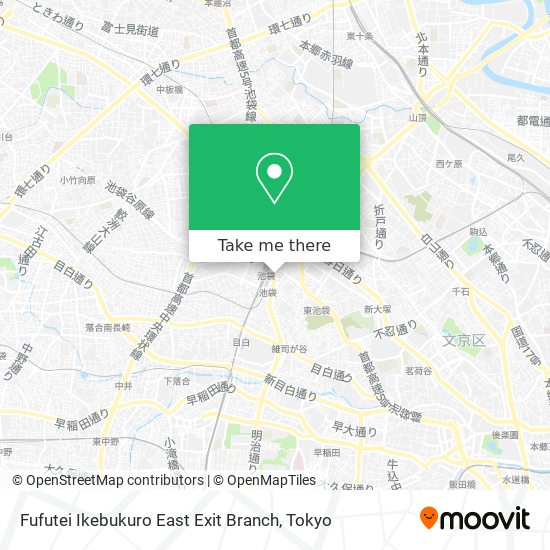 Fufutei Ikebukuro East Exit Branch map