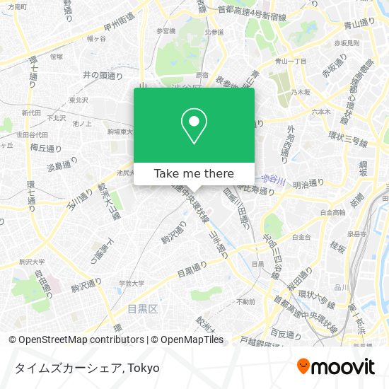 タイムズカーシェア map