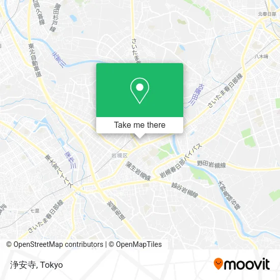 浄安寺 map