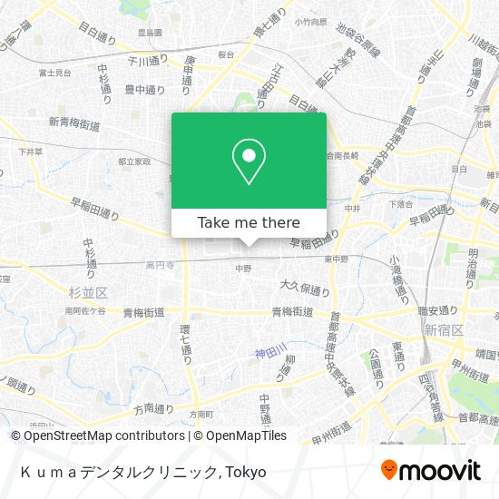 Ｋｕｍａデンタルクリニック map