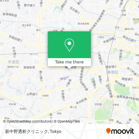 新中野透析クリニック map