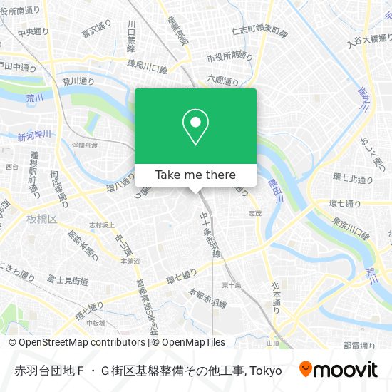 赤羽台団地Ｆ・Ｇ街区基盤整備その他工事 map