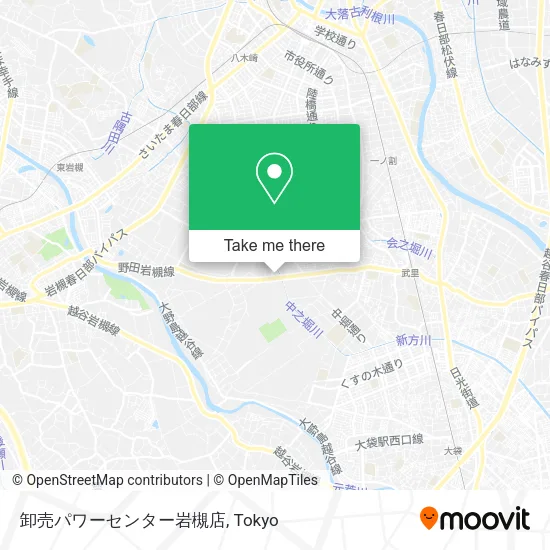 卸売パワーセンター岩槻店 map