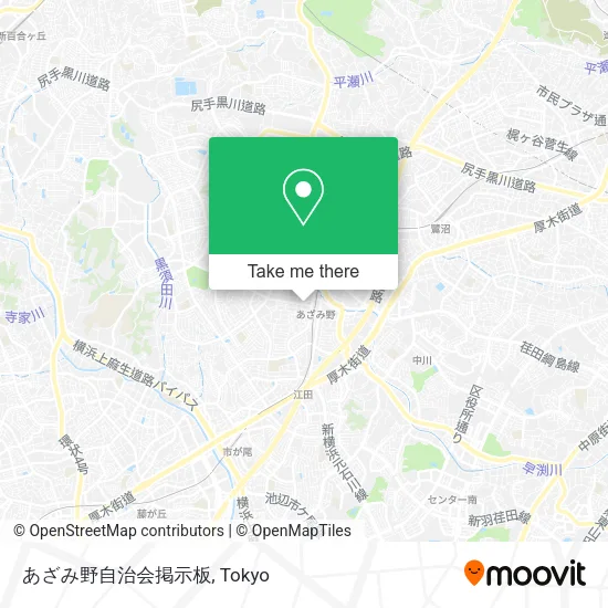 あざみ野自治会掲示板 map