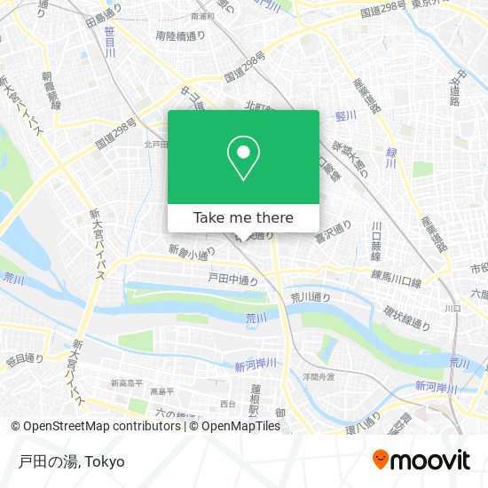 戸田の湯 map