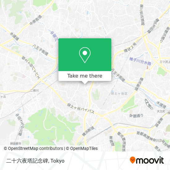 二十六夜塔記念碑 map