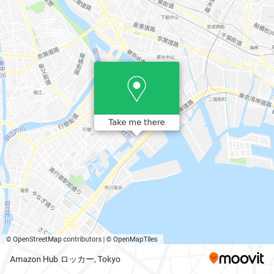 Amazon Hub ロッカー map