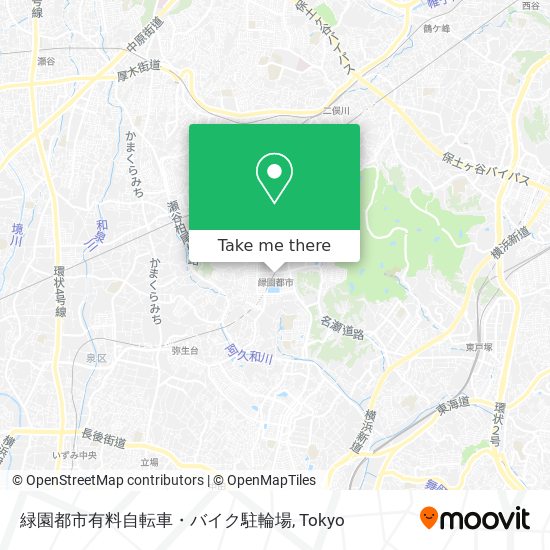 緑園都市有料自転車・バイク駐輪場 map
