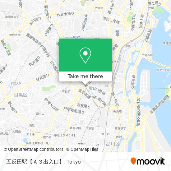 五反田駅【Ａ３出入口】 map