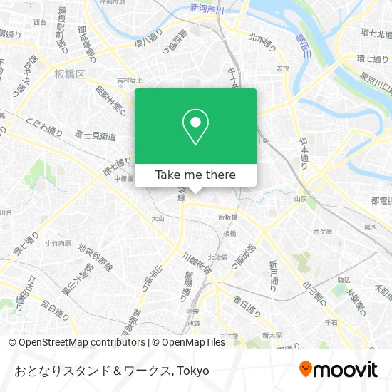 おとなりスタンド＆ワークス map